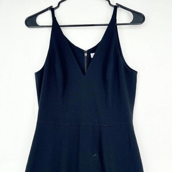 Dress the Population Black Isabelle Deep V-Neck Mermaid Midi Fitted Dress Sz S - Picture 4 of 8